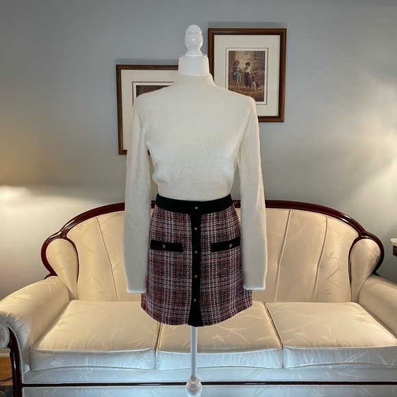 Sunday Best Fuzzy Mockneck Creme Sweater - Picture 5 of 8